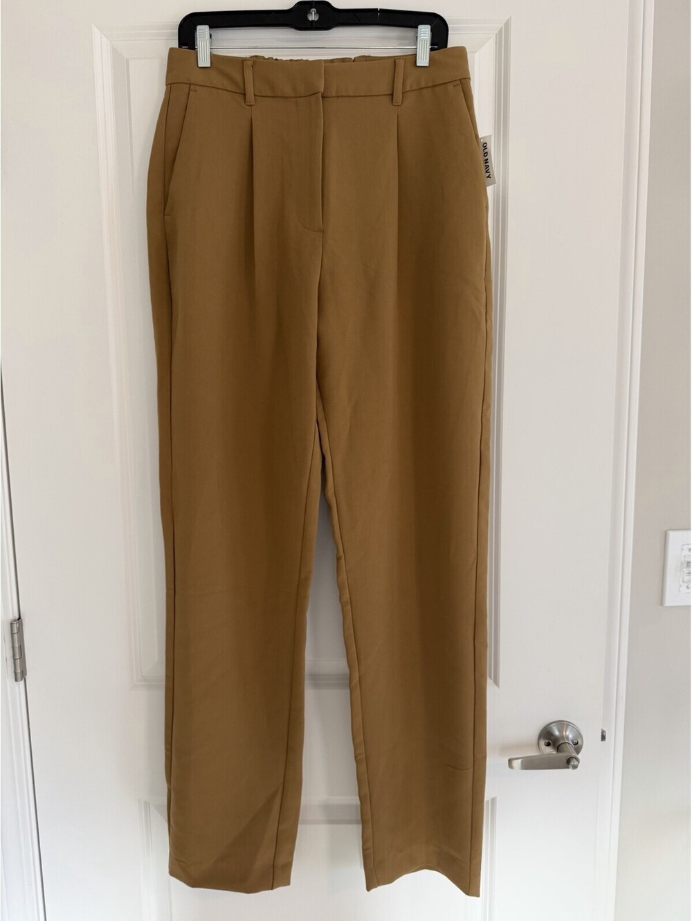 Old Navy Taylor Straight Trouser Extra High-Rise Camel Tan Women’s Size M Tall